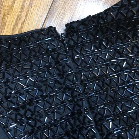 𝅺black Tie Oleg Cassini Embellished Dress Size 10 - Picture 8 of 8